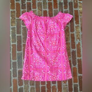 Vineyard Vines Pink Patterned Kids Dress